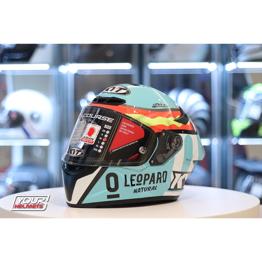 หมวกกันน็อค KYT HELMETS TT-COURSE JAUME MASIA LEOPARD RACING