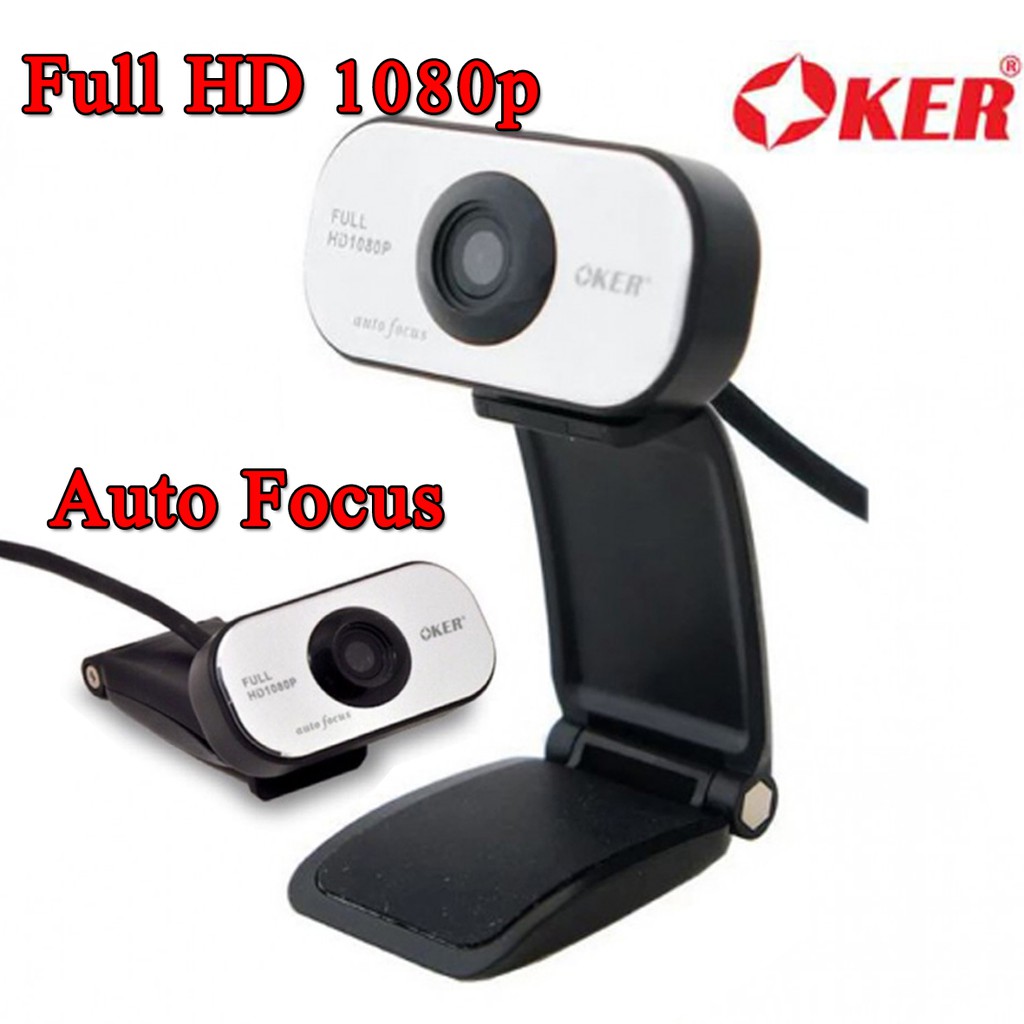 OKER webcam Auto Focus 386 Full HD 1080p กล้องเว็บแคม Shopee Thailand