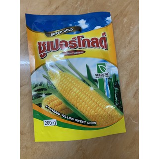 EEDLINE เมล็ดพันธุ์ ข้าวโพดหวานลูกผสม พันธุ์ซูเปอร์โกลด์ (Super Gold F1 Hybrid Sweet Corn) 200กรัม 180บาท