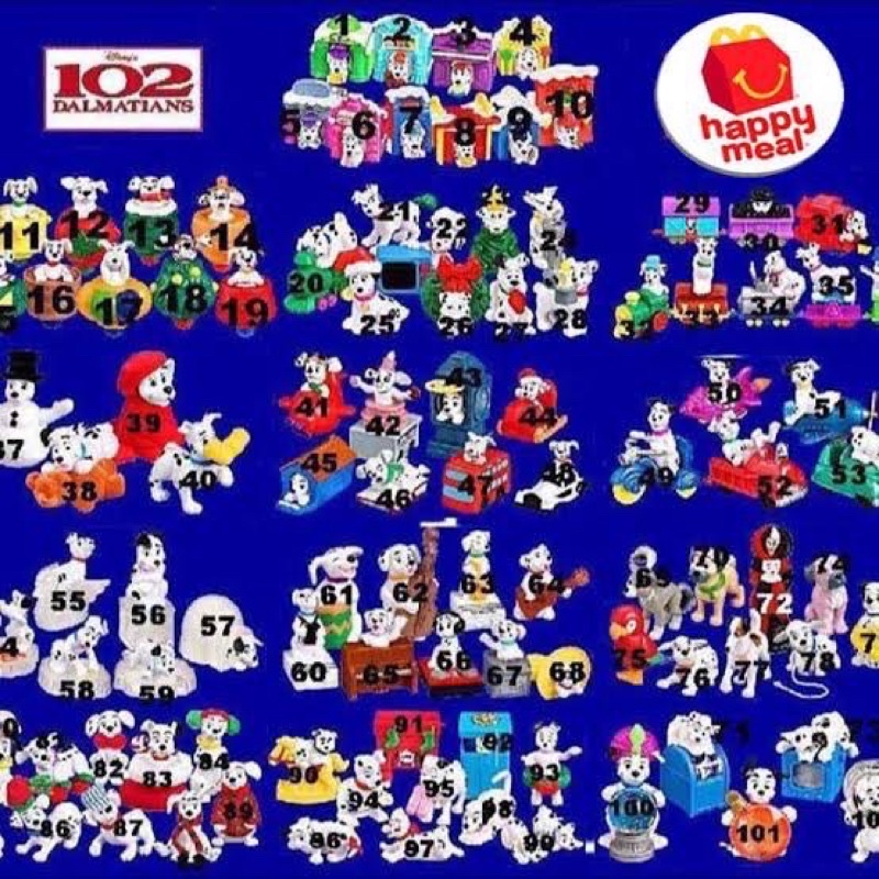 102 Dalmatians  Happy Meal McDonald’s ปี 2000 ครบชุดมือ 1 คะ