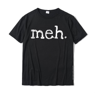 เสื้อยืด ผ้าฝ้าย พิมพ์ลายการ์ตูน Meh ตลก สวมใส่สบาย สําหรับเด็กผู้ชาย