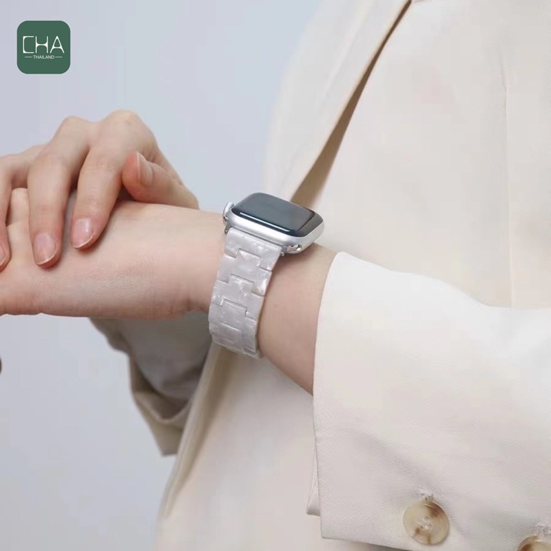 สายหินอ่อน สาย  Watch10 9 8 7 6 5 Watch หน้าปัด 41มม. 44 /45มม. 40 /41 มม.38 มม สีใหม่ ปรับได้ สายนาฬิกา smart watch