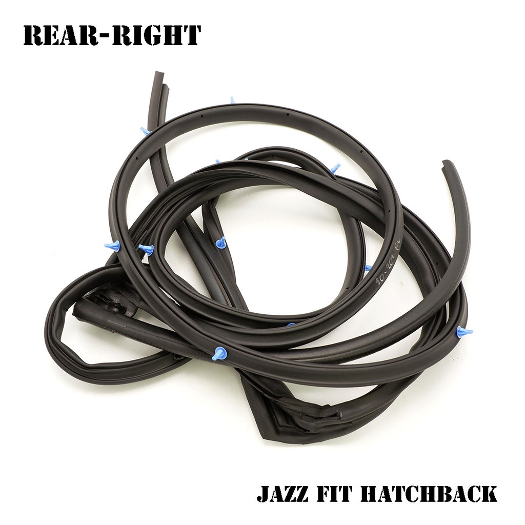 ยางกันกระแทกขอบประตู ยางขอบประตู หลัง-ขวา 1เส้น สีดำ สำหรับ Honda Jazz Fit GD1 GD2 GD3 GD4 GD5 Hatch