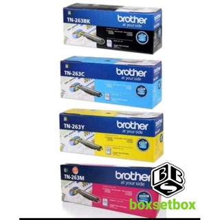 Brother TN263 BK,C,M,Y Toner Cartridge ของแท้ออกใบกำกับภาษีได้