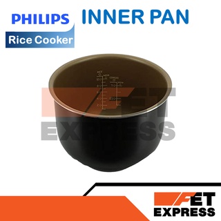 INNER PAN HD3038 &amp; HD3130 หม้อในหม้อหุงข้าว  PHILIPS  อะไหล่แท้สำหรับหม้อหุงข้าว PHILIPS รุ่น HD3038และHD3130