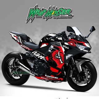 สติ๊กเกอร์แต่งลายรถ Kawasaki Ninja 400 รอบคัน ลาย ยักษ์