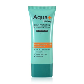 Aqua+ Series Multi-Protection Sunscreen SPF50/PA++++อควาพลัสป้องกันแสงแดดสําหรับผิวหน้า 50 มล.