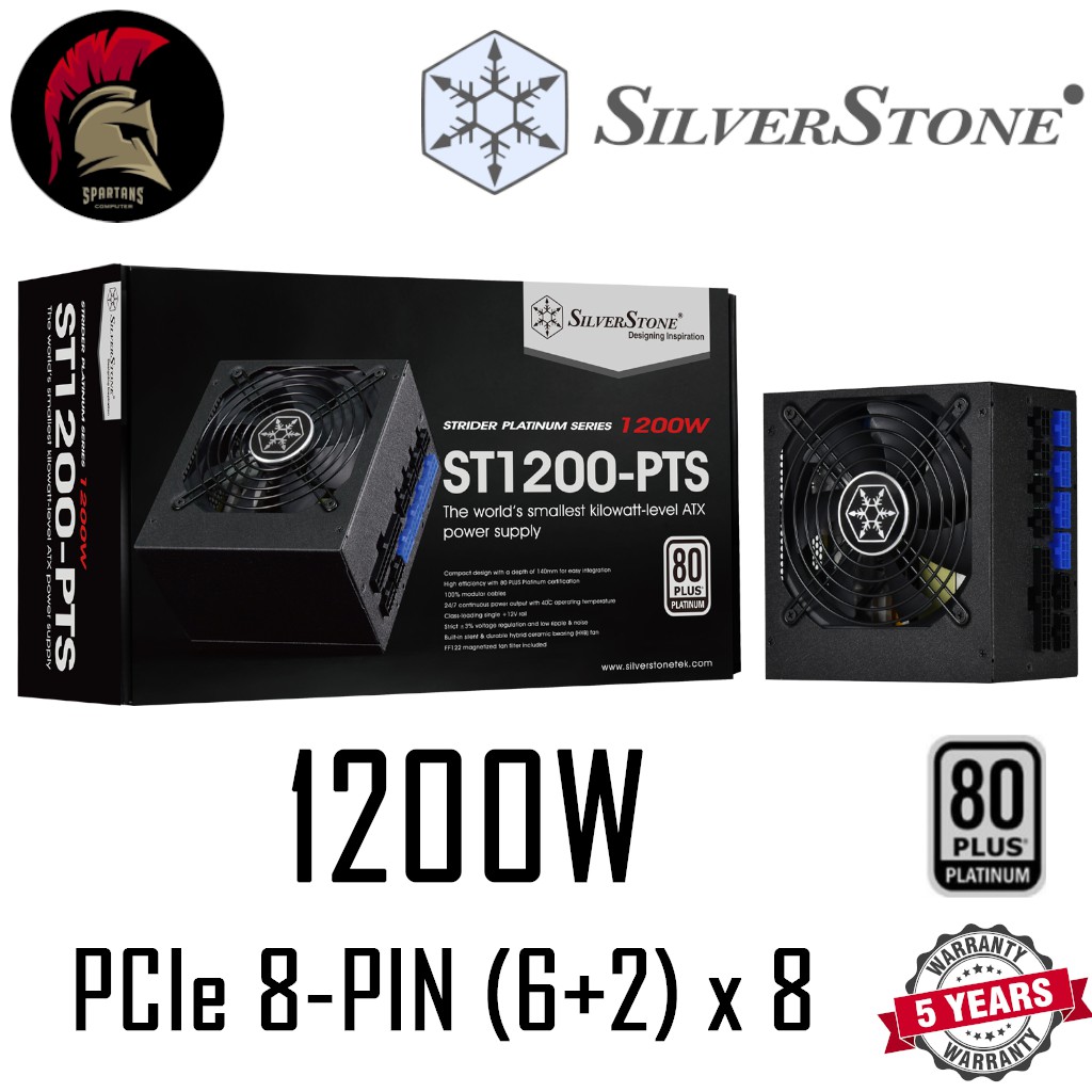 PSU 1200w 1000w SILVERSTONE ST1200-PTS ST1000-PTS (80+ Platinum) Power Supply พาวเวอร์ซัพพาย / 1200W 1000W