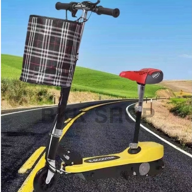 (ใหม่) สกู็ตเตอร์ไฟฟ้า Electric Scooter 24V ไฟหน้า LED E-Scooter ความจุของแบตเตอรี่ 24V20A-24/40A มอ