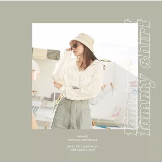 ✨lookbooklookbook✨ tommy tissue shirt เชิ้ตขาว (used once like very new)
