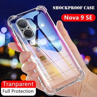 เคสโทรศัพท์มือถือ ซิลิโคนนิ่ม TPU ใส กันกระแทก ป้องกันกล้อง สําหรับ Huawei Nova 9 Se 8 8i 8se 7se 8pro P50 Pro 9se Nova8i