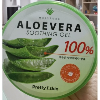 Pretty Skin Aloevera Soothing Gel 100% นำเข้า​จาก​เกาหลี​พร้อม​ส่ง​