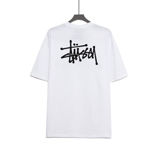 [S-5XL] Stussy เสื้อยืด คอกลม แขนสั้น พิมพ์ลาย อินเทรนด์ สําหรับผู้ชาย และผู้หญิง