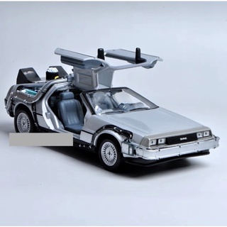 (รอ15-20วัน) 🎥🚗⏰ โมเดลรถ DeLorean จาก Back to the Future เจาะเวลาหาอดีต ไทม์แมชชีน