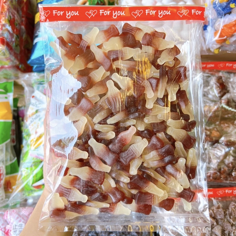 เยลลี่กัมมี่รสโค้กซ่าส์ โคล่าขวดจิ๋ว นน. 500 กรัม
