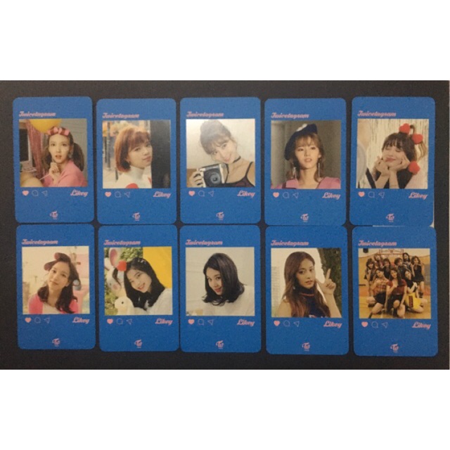 TWICE TWICETAGRAM LIKEY POP UP STORE PHOTOCARS