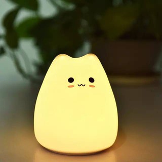 Cat Night Lamp cute โคมไฟกลางคืน เปลี่ยนสี Silicon lamp LED ไฟสลัว แมว ของขวัญน่ารัก โคมไฟน่ารัก ไฟกลางคืน ของขวัญ โคมไฟ