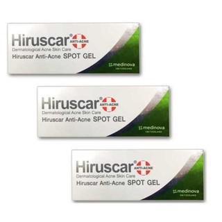 ฮีรูสการ์ แอนตี้ แอคเน่ สปอต เจลแต้มสิว Hiruscar Anti Acne Spot Gel 10 กรัม x 3 กล่อ