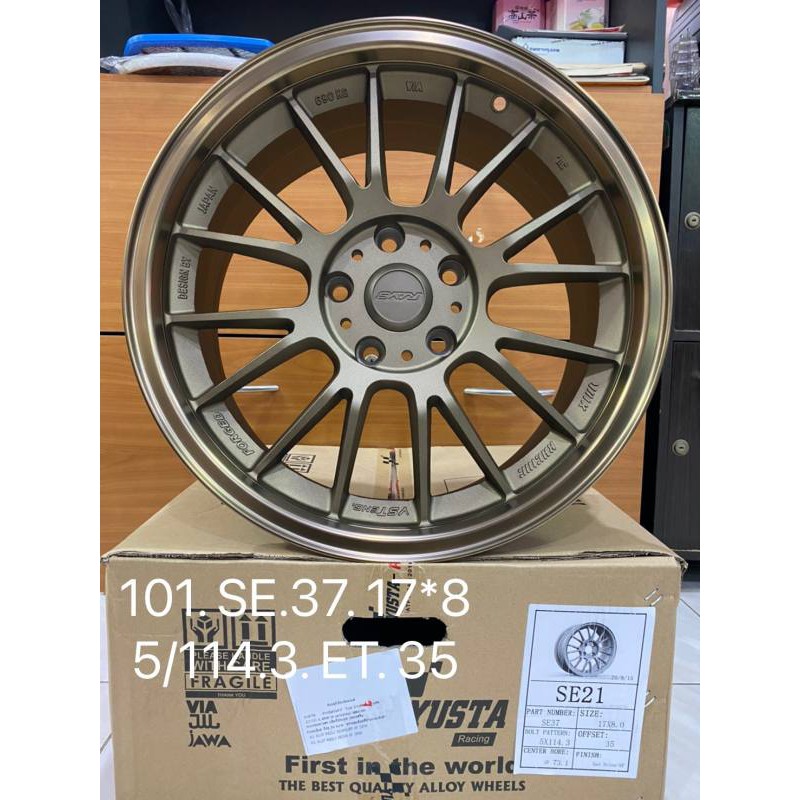 ล้อแม็กใหม่  SE37 งานYUSTA  ขอบ17 กว้าง 8 x 8 - 5รู /114.3 -