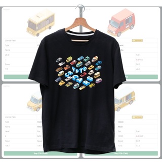 เสื้อยืด CryptoCars NFT คริปโต สีดำ ผ้า Cotton100%