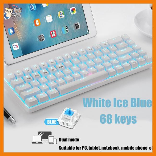 star 68key Wireless Bluetooth Mechanical Computer Keyboard Plug And