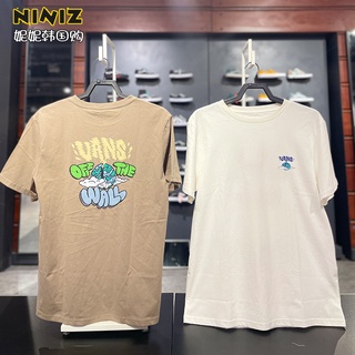 Vans เสื้อยืดแขนสั้นลําลอง ผ้าฝ้าย พิมพ์ลายศิลปิน สําหรับผู้ชาย และผู้หญิง