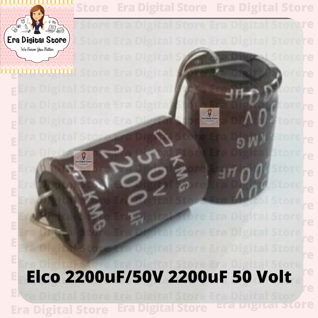 Elco Elko 2200uF/50V 2200uF 50 โวลต์