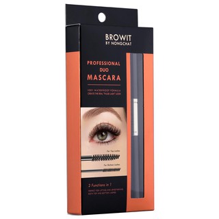 Browit by Nongchat Professional Duo Mascara 4g. #Sexy Black