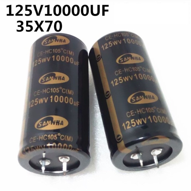คาปาซิเตอร์ คาปาซิสเตอร์ capacitor 10000uf 125v SAMWHA แท้ 125v10000uf 125v10,000uf