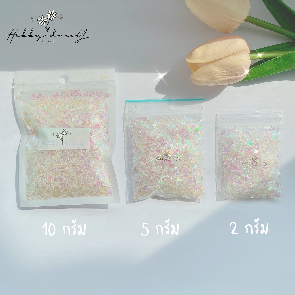 Candy Paper กลิตเตอร์โฮโลแกรม 5 สี พร้อมส่ง รูปที่ 3