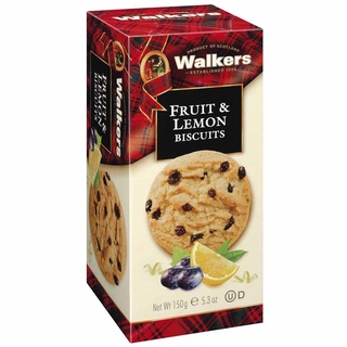 Walkers Fruit &amp; Lemon Biscuit วอล์คเกอร์ส ฟรุ๊ตและเลมอน บิสกิต 150g.