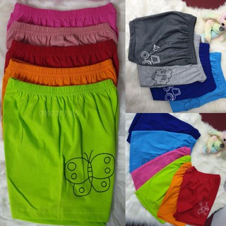 กางเกงเด็ก กางเกงขาสั้นเด็ก มีสีเด็กชาย และสีเด็กหญิง สินค้าพร้อมส่ง (งด copy รูป)