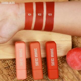 ลิปแมทเซ็ต3แท่ง กลบสีปาก กันน้ำ ไม่แห้ง ไม่ตกร่อง LUXURY MOUSSE MATTE LIPSTICK : HF6028