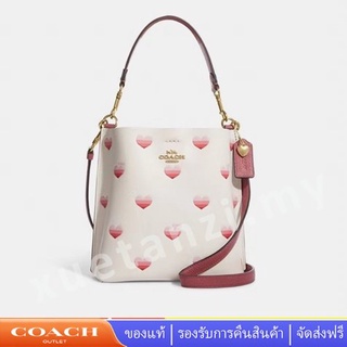 Coach  CA249  ผู้หญิง 22 กระเป๋าทรงถังรูปหัวใจกระเป๋าสะพายข้างกระเป๋าสะพาย 249