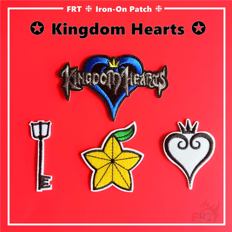 ☸ แผ่นแพทช์เหล็ก ลาย Kingdom Hearts RPG Game ☸ แผ่นแพทช์รีดติดเสื้อ รูปมงกุฎ DIY 1 ชิ้น