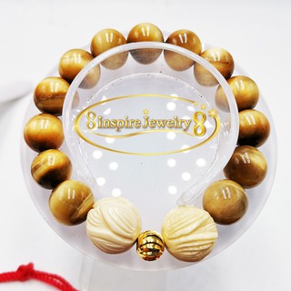 "Inspire Jewelry , หินตาเสือสีทอง  10min โกลด์ไทเกอร์ อายส์ (Gold Tiger Eye)  พลอยตาเสือมีคุณสมบัติในการพัฒนาญาณหยั่งรู้