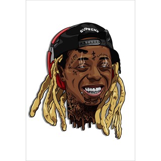 โปสเตอร์ Lil Wayne ลิล เวย์น แร็ปเปอร์ Rapper Hiphop ฮิปฮอป Hip hop Music Poster รูปภาพ ตกแต่งบ้าน ตกแต่งผนัง ของขวัญ