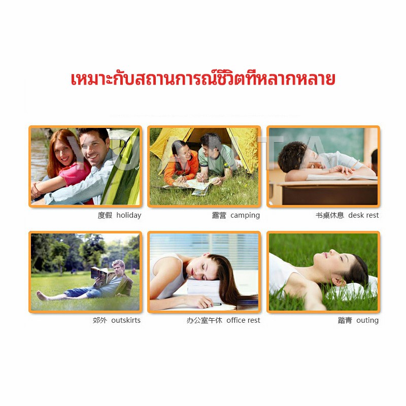 YUANTA หมอนเป่าลม หมอนพกพา หมอนหนุนหลัง หนุนนอน  inflatable pillow