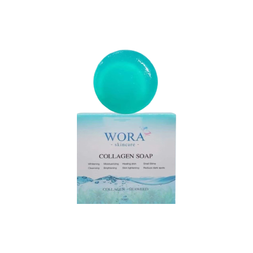 สบู่คอลลาเจนสาหร่ายทะเล  WORA COLLAGEN SOAP 50 กรัม