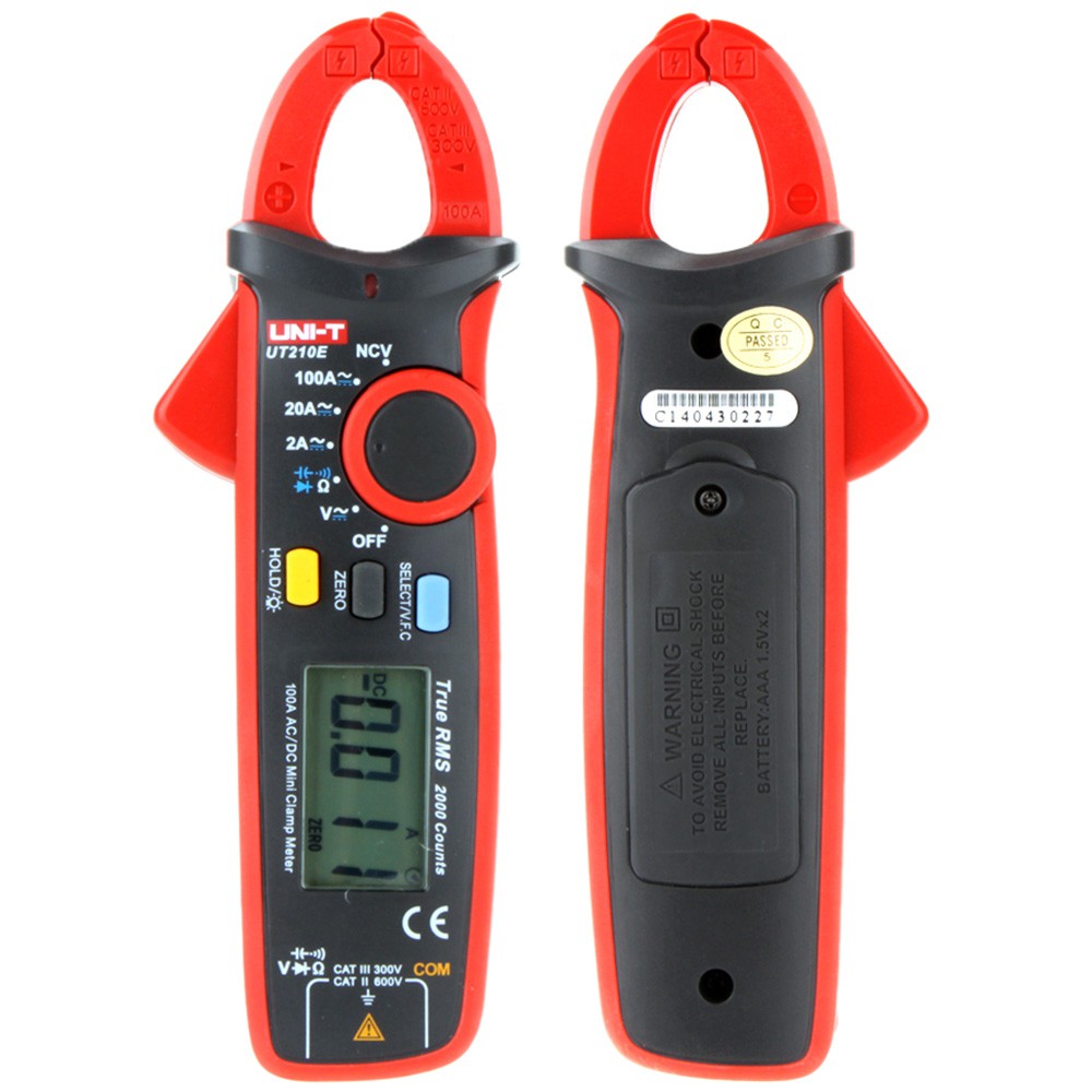 UNI-T UT210E แคลมป์มิเตอร์ สามารถ AC/DC Amp และวัด Cได้ สินค้าของแท้ 100% สามารถออกบิล VAT ได้