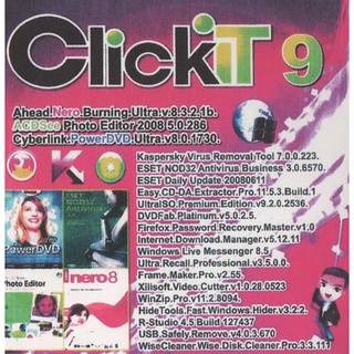 แผ่นโปรแกรมคอมพิวเตอร์ PC Click IT 9 ( 1 CD )