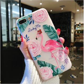 เคสไอโฟน  เคส iphone  6/6s /6plus,6splus /7,8 /7plus,8plus ลายน่ารัก ลายนกฟาร์มิงโก้