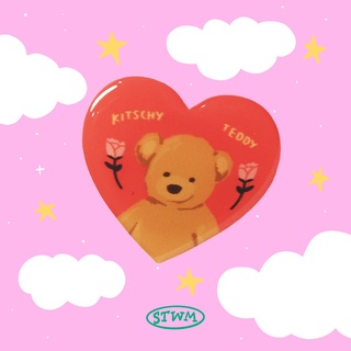 Heart griptok : Teddy ที่ติดหลังมือถือ | Stickwithme4ev