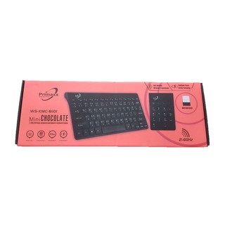 ชุดคีบอร์ดไร้สาย Primaxx  Wireless keyboard + Numeric รุ่น WS-KMC-8101