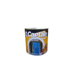 สีน้ำมัน CAPTAIN #616 G 1/4GL ผลิตจากเรชิ่นพิเศษ ผงสีคุณภาพสูง สามารถป้องกันเชื้อรา ปราศจากสารปรอทและสารตะกั่ว สีน้ำมันแ