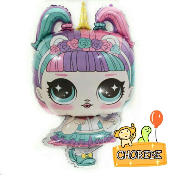 ลูกโป่งฟอยล์ตัวละคร LOL Surprise Unicorn - ประเภท 04