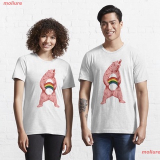 Tee 2022Cartoon COD การ์ตูน Still Caring Bear Essential T-Shirt เสื้อยืดพิมพ์ลาย ผู้ชายและผู้หญิง