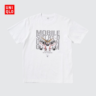 Uniqlo UT เสื้อยืด แขนสั้น พิมพ์ลายกันดั้ม สําหรับผู้ชาย ผู้หญิง