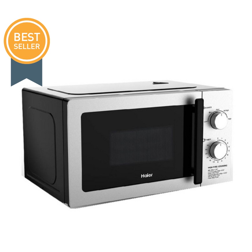 Haier ไมโครเวฟ 700W ความจุ 20 ลิตร รุ่น HMW-M2002S - Silver