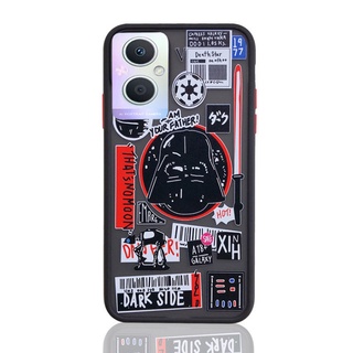 Oppo Reno7Z 5G Reno 7Z Star Wars เคส PC เคลือบด้าน ฝ้า เลนส์กล้อง ฝาครอบเต็มรูปแบบ กรอบลูกกวาด เคสกันกระแทก